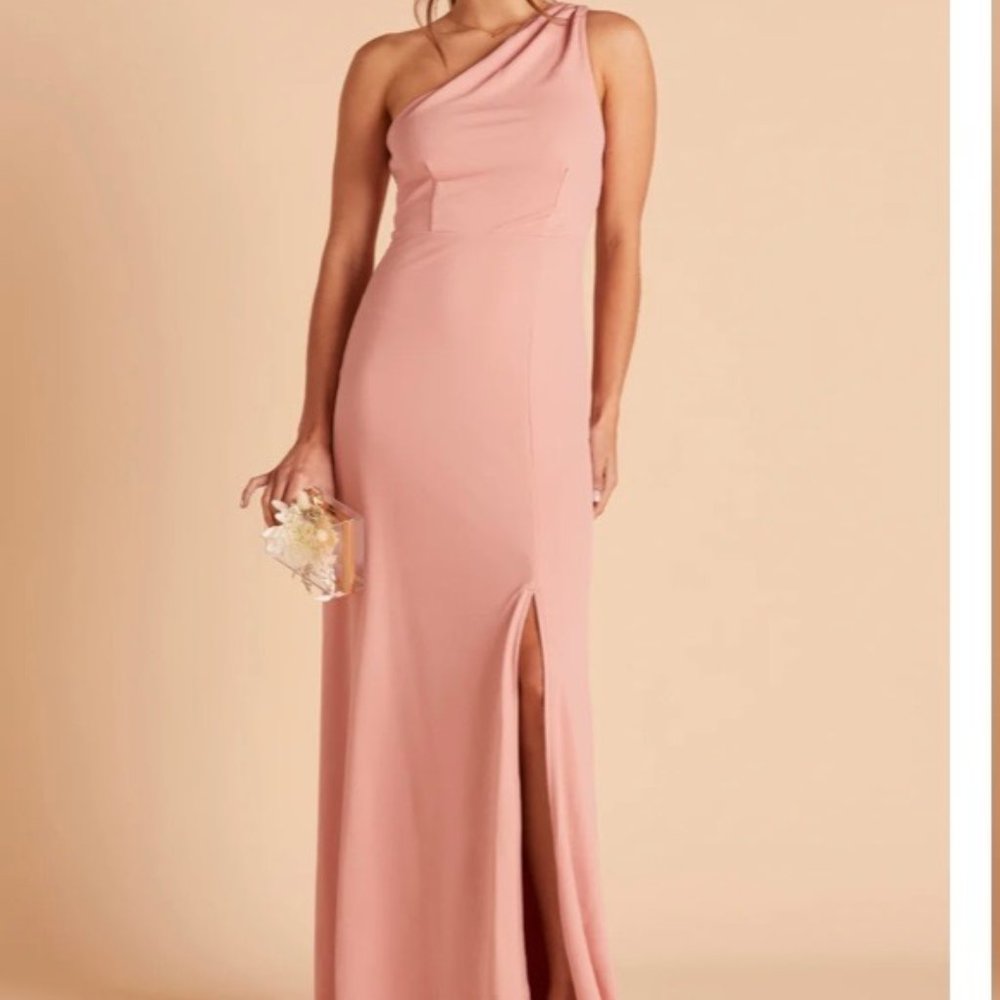 Birdy Grey Kira Bridesmaid Dress-  Crepe Dusty Rose XS